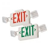 LED Hardwired Exit Light with Red/Green Lights