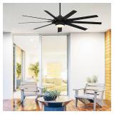 72-in Outdoor Ceiling Fan With Light 9 -Blade