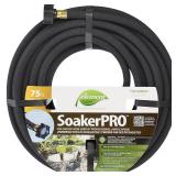 3/8in x75ft Kink Free Rubber Black Soaker Hose