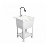 1-Basin Freestanding Utility tub/Drain/ Faucet