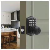 Black Keypad Electronic Knob Lock