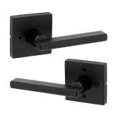 Square Matte Black Interior  Privacy Door Handle