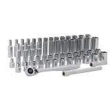 55pcs Metric/Standard Mechanics Tool Set/Hard Case
