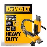 DEWALT 6-ft USB-C USB-C Black Cable
