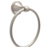 Brushed Nickel Wall mount Single Towel Ring