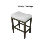 24.0-in Counter height Upholstered Wood Bar Stool