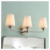 3 Light Transitional Bathroom Vanity light bar