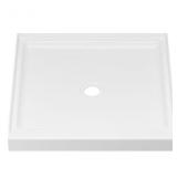 32-in Square Shower Pan Base with Threshold