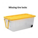 Duty Rolling Stackable Tote with Standard Snap Lid