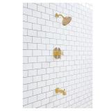 2-handle 6-in Round Bathtub and shower Faucet