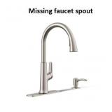 Handle Deckmount Pull-down Kitchen Faucet/Sprayer