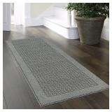 2x6(ft)Gray Rectangular Indoor washable Runner rug