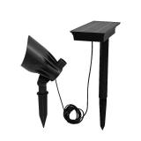 100 -Lumens Black Warm White Solar LED Flood light