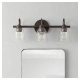 22-in 3 Light Traditional Bathroom Vanity light