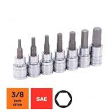 Kobalt 7-Piece Drive Set Hex Bit Driver Socket Set