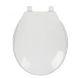 Plastic White Round Toilet Seat