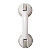 12-in White Suction cup Grab Bar