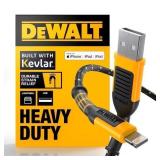 DEWALT 6-ft USB Lightning Black Cable