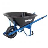 Kobalt Wheel High-density poly Push Wheelbarrow