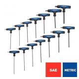 T-Handle Metric and standard 14-Pieces Hex key set