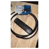 Universal Remote Control & 6ft Black Coaxial Cable