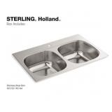 SS Double equal bowl 18 -Gauge Kitchen Sink