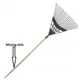Polysteel Lawn rake without Wood Handle