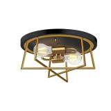 2-Light Matte Multiple colors Flush Mount Light