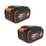 Worx PowerShare PRO 4.0Ah Lithium Battery - 2 Pack
