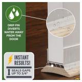 M-D3ftx2inx 1-3/4-in White Vinyl Door Weatherstrip