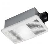 White Lighted Bathroom Fan and Heater