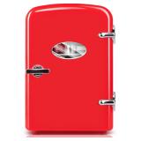 Mini Fridge with Observation Window, Red