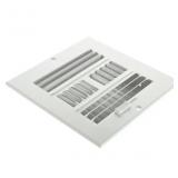 6-in x 6-in Steel White Sidewall/Ceiling Register