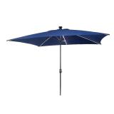 10.5-ft Aluminum Market Patio Umbrella with Lights