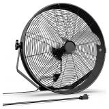 20 Inch High Velocity Wall Mount Fan with Rack