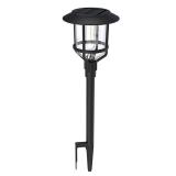 Outdoor Path Light15Lumens Black Solar LED-3pcs