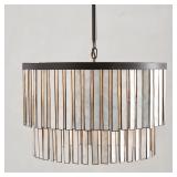 Coastal Capiz Round Chandelier