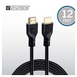 Utilitech 4k HDMI to HDMI 12-ft Black