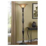72-in Floor Lamp with Glass Shade
