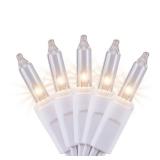 300 Clear Incandescent Plug-In Christmas Lights