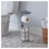 Freestanding Single post Toilet Paper Holder 2Roll