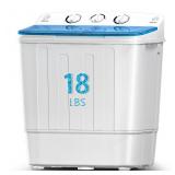 Portable Mini Twin Tub 18lbs Washing Machine