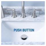Push button Bathroom Decorative sink drain
