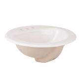 17.0-in Oval Traditional White Bathroom Sink