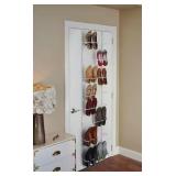 77.5 in.16-Pair White Steel Hanging Shoe Organizer