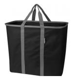 Charcoal/Black Collapsible Laundry Bin