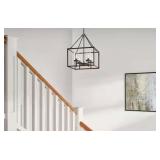 4-Light Bronze Chandelier Light Fixture