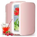 4L Mini Fridge Cooler/Warmer Refrigerators, Pink