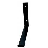 L-Shaped Black Steel Shelving Bracket 2 pack