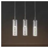 3Light Integrated LED Linear Pendant Light, Chrome